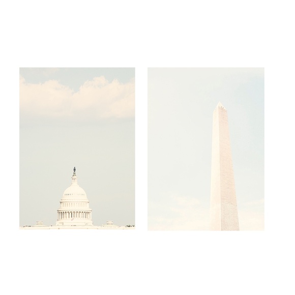 Washington DC set of 2 Prints